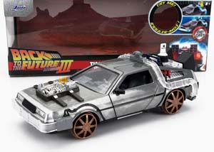 DELOREAN TIME MACHINE - RAILWAY BACK TO THE FUTURE 3 - SU FERROVIA RITORNO AL FUTURO 3, SILVER