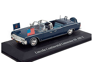 LINCOLN CONTINENTAL LIMOUSINE SS-100-X J F KENNEDY 1963 BLUE