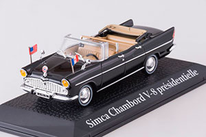 SIMCA CHAMBORD V8 AB-P PRESIDENT PERSIDENT KENNEDY 1961 BLACK — фото 5