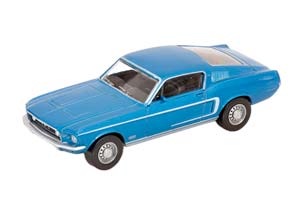 FORD MUSTANG GT FASTBACK 1968 LIGHT BLUE-METALLIC
