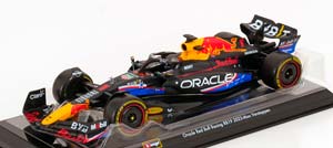 RED BULL F1 RB19 TEAM ORACLE RED BULL RACING №1 WORLD CHAMPION WINNER AUSTIN USA GP 2023 MAX VERSTAPPEN - WITH PILOT AND SHOWCASE, MATT BLUE