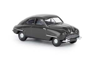 SAAB 92 1950 ТЕМНО-СЕРЫЙ (ДЛИНА МОДЕЛИ 3-5 СМ)