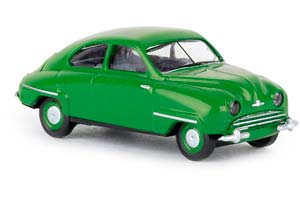 SAAB 92 1950 ЗЕЛЕНЫЙ (ДЛИНА МОДЕЛИ 3-5 СМ) — фото 1
