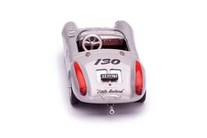 PORSCHE 550 SPYDER 1955 #130 СЕРЕБРИСТЫЙ МЕТАЛЛИК С КРАСНЫМ — фото 6