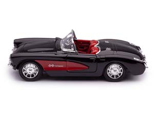 CHEVROLET CORVETTE 1957 ЧЕРНЫЙ С КРАСНЫМ — фото 2