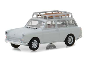VW VOLKSWAGEN 1600 SQUAREBACK 1968 LOTUS WHITE WITH ROOF RACK (ДЛИНА МОДЕЛИ 6-10 СМ)