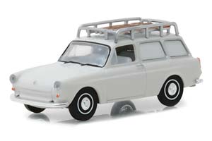 VW VOLKSWAGEN 1600 PANEL VAN WITH ROOF RACK 1963 WHITE (ДЛИНА МОДЕЛИ 6-10 СМ)