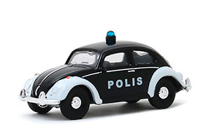 VW VOLKSWAGEN BEETLE TROLLVEGGEN NORWAY POLIS 1972 | VW VOLKSWAGEN BEETLE (ПОЛИЦИЯ НОРВЕГИИ) (ДЛИНА МОДЕЛИ 6-10 СМ) — фото 1