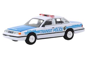 FORD CROWN VICTORIA POLICE INTERCEPTOR NEW YORK CITY TRANSIT POLICE CEREMONIAL UNIT 1994 (ДЛИНА МОДЕЛИ 6-10 СМ) — фото 1