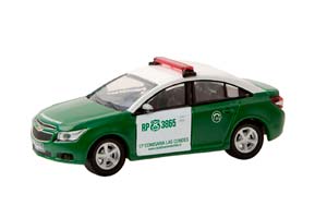 CHEVROLET CRUZE CARABINEROS DE CHILE (ПОЛИЦЕЙСКИЕ ФОРМИРОВАНИЯ ЧИЛИ) 2013 (ДЛИНА МОДЕЛИ 6-10 СМ)