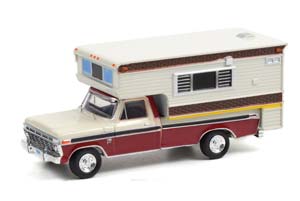 FORD F-250 CAMPER SPECIAL WITH LARGE CAMPER 1974 CANDY APPLE RED/WHITE