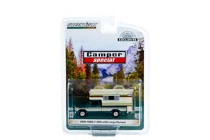 FORD F-250 CAMPER 1978 DARK JADE METALLIC & WIMBLEDON WHITE (ДЛИНА МОДЕЛИ 6-10 СМ) — фото 2