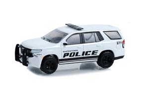 CHEVROLET TAHOE POLICE PURSUIT VEHICLE WHITESTOWN METROPOLITAN POLICE DEPARTMENT INDIANA 2022 WHITE (ДЛИНА МОДЕЛИ 6-10 СМ)