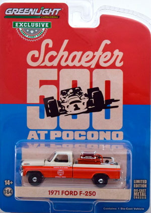 FORD F-250 SCHAEFER 500 AT POCONO 1971 ORANGE CREME (ДЛИНА МОДЕЛИ 6-10 СМ)
