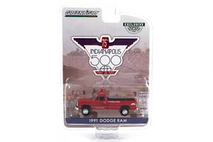 DODGE RAM D-250 PICK-UP OFFICIAL TRUCK 500 MILE INDIANAPOLIS (1991), RED (ДЛИНА МОДЕЛИ 6-10 СМ)