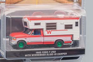 FORD F-250 LONG BED WINNEBAGO CAMPER 1995 BRIGHT RED/OXFORD WHITE (ДЛИНА МОДЕЛИ 6-10 СМ) — фото 2