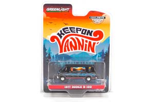 DODGE B-100 CUSTOM VAN MOUNTAIN SUNRISE DECORATION 1977 (ДЛИНА МОДЕЛИ 6-10 СМ)