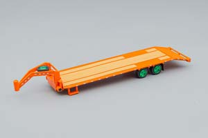 TRAILER TRAILER PIANALE FOR TRUCK - RIMORCHIO, YELLOW GREENLIGHT!!! (ДЛИНА ПРИМЕРНО 15 СМ)