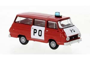 SKODA 1203 BUS PO 1969 ПОЖАРНЫЙ (ДЛИНА МОДЕЛИ 3-5 СМ)