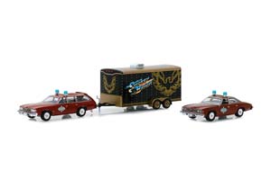 PONTIAC LEMANS SAFARI 1977 AND PONTIAC LEMANS SHERIFF BUFORD 1977 FROM SMOKEY AND BANDIT (ДЛИНА МОДЕЛИ 6-10 СМ)
