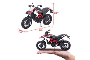 DUCATI HYPERMOTOARD SP / МОТОЦИКЛ ДУКАТИ  (ДЛИНА 18 СМ) — фото 8