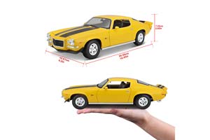 CHEVROLET CAMARO 1971 YELLOW / ШЕВРОЛЕ КАМАРО ЖЕЛТЫЙ — фото 4