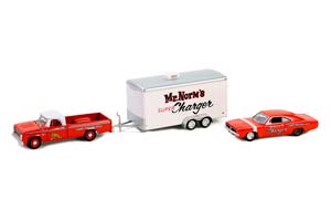 DODGE D-100 1966 С ЗАКРЫТЫМ ПРИЦЕПОМ-АВТОВОЗОМ И DODGE CHARGER 
