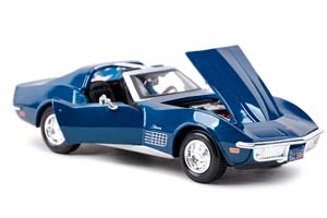 CHEVROLET CORVETTE 1970 BLUE / ШЕВРОЛЕ КОРВЕТ СИНИЙ — фото 3