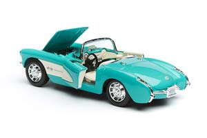 CHEVROLET CORVETTE TURQUOISE 1957 / ШЕВРОЛЕ КОРВЕТ ЗЕЛЕНЫЙ — фото 4