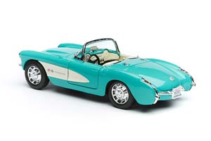 CHEVROLET CORVETTE TURQUOISE 1957 / ШЕВРОЛЕ КОРВЕТ ЗЕЛЕНЫЙ — фото 2