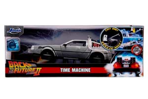 DELOREAN TIME MACHINE BACK TO THE FUTURE II 1989 SILVER | DELOREAN НАЗАД В БУДУЩЕЕ 2 (С ПОДСВЕТКОЙ) — фото 12