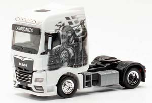 MAN TGX GX СЕДЕЛЬНЫЙ ТЯГАЧ БЕЛЫЙ С ГРАФФИТИ (ДЛИНА МОДЕЛИ 3-5 СМ) — фото 3