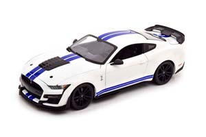 FORD MUSTANG SHELBY GT500 2020 WHITE / BLUE