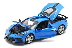 CHEVROLET CORVETTE STINGRAY COUPE 2020 BLUE / ШЕВРОЛЕ КОРВЕТ СИНИЙ — фото 3