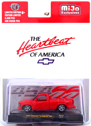 CHEVROLET C1500 SS 454 PICK UP 1993 LIGHTRED (ДЛИНА МОДЕЛИ 6-10 СМ)