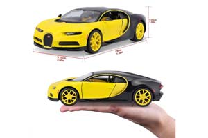 BUGATTI CHIRON / БУГАТТИ ШИРОН ЧЕРНО-ЖЕЛТЫЙ — фото 4