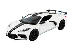 CHEVROLET CORVETTE STINGRAY COUPE HIGH WING (2020), WHITE