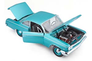 CHEVROLET BEL AIR 1962 BLUE / ШЕВРОЛЕ БЕЛЭЙР СИНИЙ МЕТАЛЛИК — фото 3
