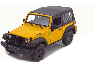 JEEP WRANGLER 3D 2014 С ТЕНТОМ ЖЕЛТЫЙ