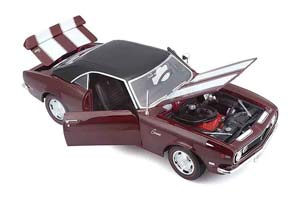 CHEVROLET CAMARO Z/28 COUPE 1968 DARK RED / ШЕВРОЛЕ КАМАРО З-28 ТЕМНО-КРАСНЫЙ — фото 3