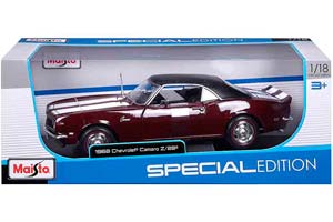 CHEVROLET CAMARO Z/28 COUPE 1968 DARK RED / ШЕВРОЛЕ КАМАРО З-28 ТЕМНО-КРАСНЫЙ — фото 6