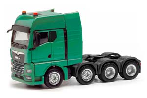MAN TGX GX ТЯЖЕЛЫЙ СДЕЛЬНЫЙ ТЯГАЧ, ЗЕЛЕНЫЙ (ДЛИНА МОДЕЛИ 3-5 СМ)