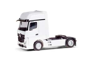MERCEDES-BENZ ACTROS L GIGASPACE СЕДЕЛЬНЫЙ ТЯГАЧ, БЕЛЫЙ (ДЛИНА МОДЕЛИ 3-5 СМ)