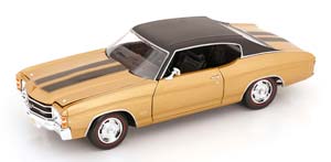 CHEVROLET CHEVELLE SS 454 SPORT COUPE 1971 GOLD METALLIC MATT-BLACK