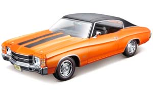 CHEVROLET CHEVELLE SS454 1971, ORANGE/BLACK