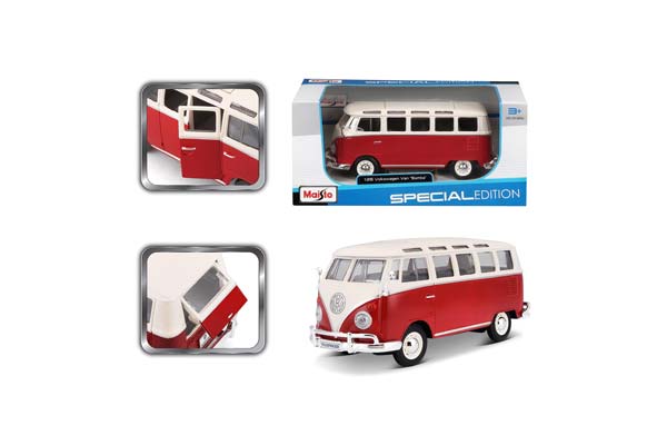 VOLKSWAGEN T1 VAN SAMBA RED CREAM / ФОЛЬКСВАГЕН T1 ФУРГОН САМБА КРАСНЫЙ КРЕМОВЫЙ — фото 4