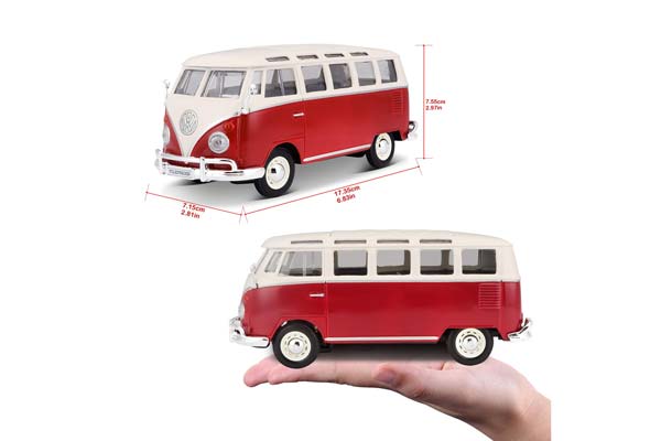 VOLKSWAGEN T1 VAN SAMBA RED CREAM / ФОЛЬКСВАГЕН T1 ФУРГОН САМБА КРАСНЫЙ КРЕМОВЫЙ — фото 5