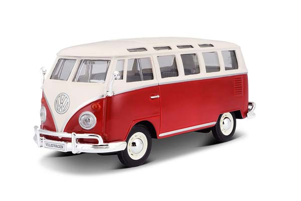 VOLKSWAGEN T1 VAN SAMBA RED CREAM / ФОЛЬКСВАГЕН T1 ФУРГОН САМБА КРАСНЫЙ КРЕМОВЫЙ