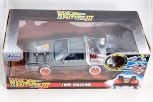 DELOREAN TIME MACHINE BACK TO THE FUTURE III 1990 SILVER | DELOREAN НАЗАД В БУДУЩЕЕ 3 (С ПОДСВЕТКОЙ) — фото 7
