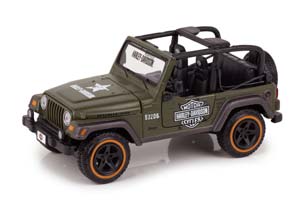 JEEP WRANGLER RUBICON ЗЕЛЕНЫЙ HARLEY DAVIDSON (1/27)